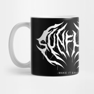 teepublic sunflow logo death metal Mug